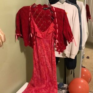 Betsy Johnson Dress with cover up